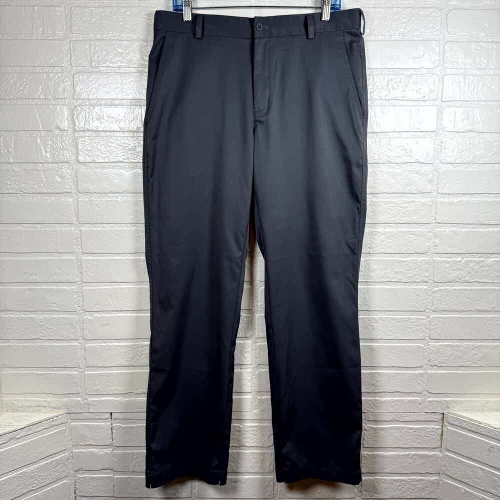 Nike Golf Pants Mens 33x32 Gray Dri-Fit Stretch Straight Leg Chino Performance